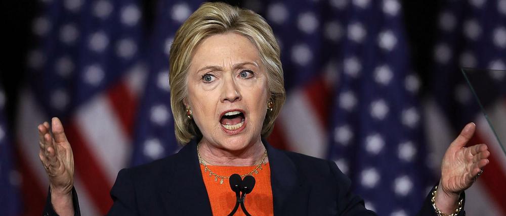 Hillary Clinton hielt in San Diego eine Rede zur Sicherheits- und Außenpolitik. 