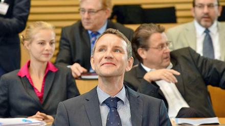 AfD-Fraktionschef Björn Höcke im Erfurter Landtag