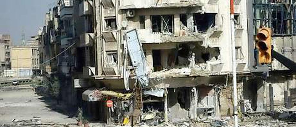 Die Stadt Homs ist gezeichnet von den kriegerischen Auseinandersetzungen.