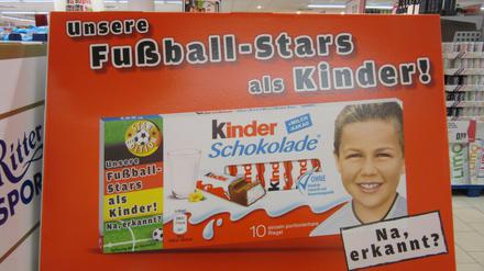 Kinderschokolade in einem Berliner Supermarkt.