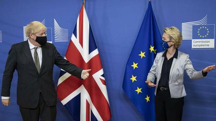 Ursula von der Leyen, Präsidentin der EU-Kommission, und der britische Premier Boris Johnson (am 9.12.2020 in Brüssel) 