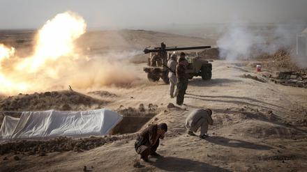 Angriff auf eine Stellung der Terrormiliz IS im Irak