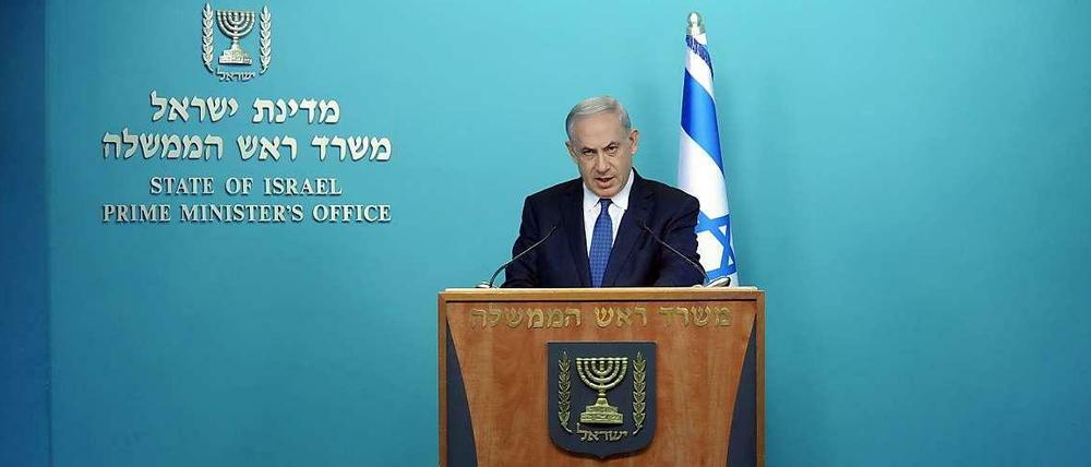 Ministerpräsident Netanjahu traut dem Iran nicht.