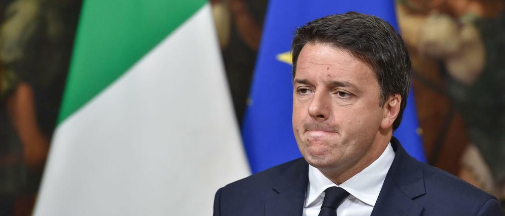 Die Umfragewerte sehen nicht gut aus für Italiens Premier Matteo Renzi. 