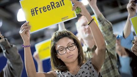 Ensaf Haidar, die Frau des saudischen Bloggers Raif Badawi, kämpft weltweit für dessen Freiheit. 