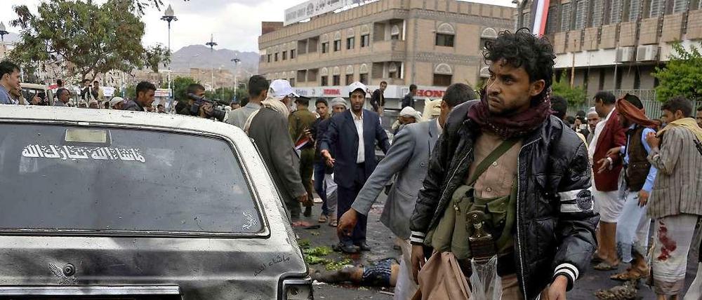 Blutiger Anschlag in der Hauptstadt Sanaa.