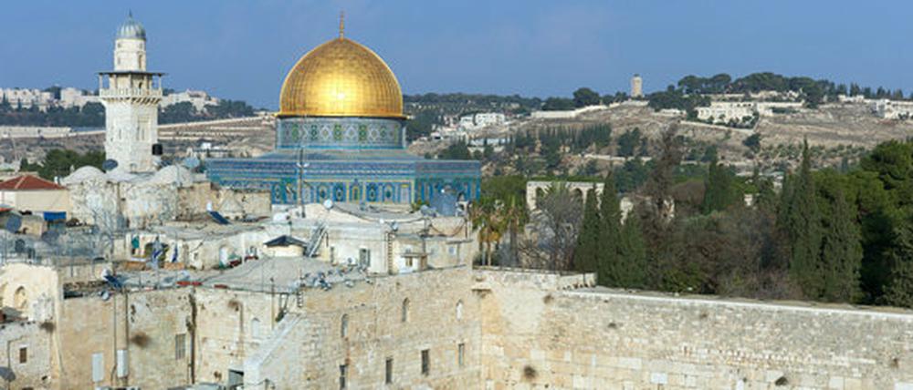 Heiliger Ort, umstrittener Ort. Beide Völker beanspruchen Jerusalem für sich.