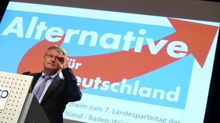 Der Bundesparteivorsitzende und baden-württembergische Spitzenkandidat Jörg Meuthen verteidigt die Idee der "Wahlbeobachtung" durch Parteimitglieder.