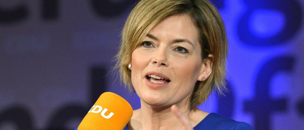 Spricht sich für eine politische Auseinandersetzung mit der AfD "mit offenem Visier" aus: CDU-Spitzenkandidatin Julia Klöckner. 