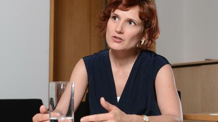 Linken-Chefin Katja Kipping beim Tagesspiegel-Interview.