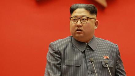 Erwartbare Reaktion auf UN-Sanktionen: Nordkoreas Machthaber Kim Jong Un 