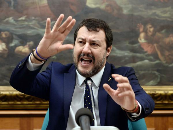 Der grantige Populist: Matteo Salvini, Chef der rechten Lega.