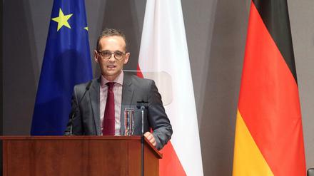 Bundesaußenminister Heiko Maas (SPD) bei der Konferenz "Ein Jahrhundert deutsche Polenpolitik (1918-2018)"