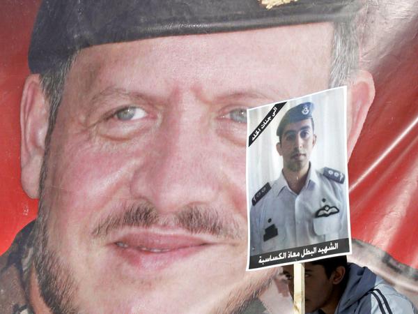 Jordanien steht hinter dem getöteten Piloten Muas al Kasasba und dem König im Kampf gegen den IS. 