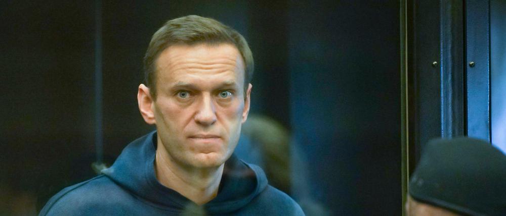 Der russische Oppositionelle Alexej Nawalny im Moskauer Stadtgericht (Archivbild).