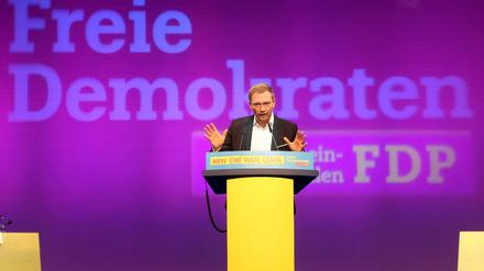 Die freie Wahl: Christian Lindner, Vorsitzender der FDP, auf dem Landesparteitag am 19. November.