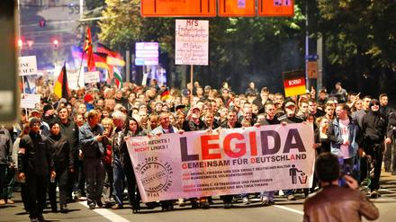 Auch in Leipzig demonstrieren "besorgte Bürger".