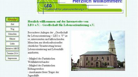 Homepage des Vereins: "Lebensorientierung und Lebenshilfe".