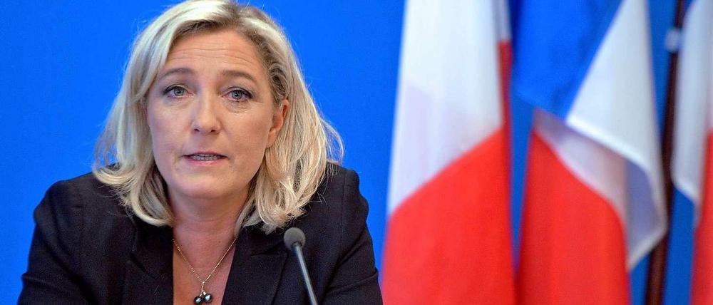 Die Chefin der Front National, Marine Le Pen, sieht ihre Partei vor der Kommunalwahl im kommenden Jahr auf der Siegerstraße.