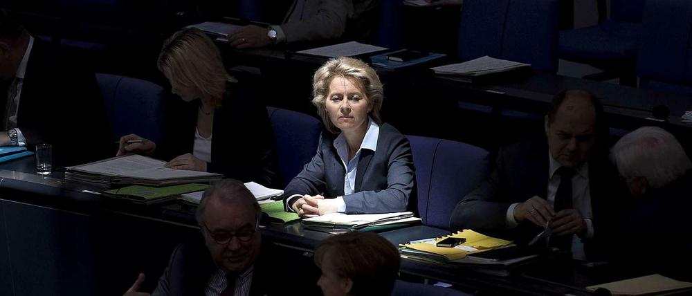 Lichtgestalt? Verteidigungsministerin Ursula von der Leyen in der vergangenen Woche im Bundestag.