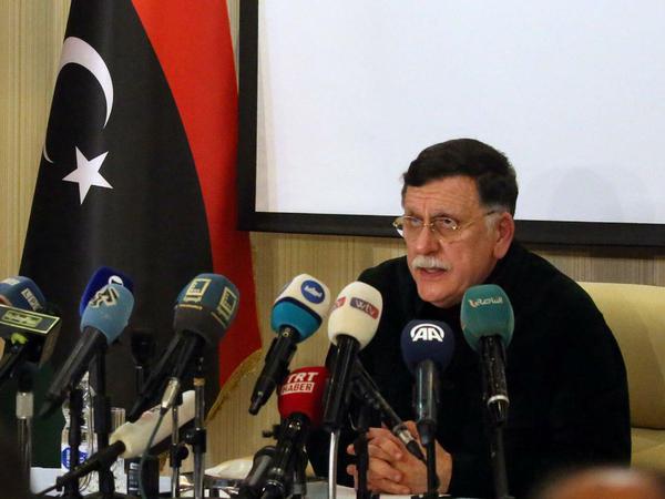 Libyens Regierungschef Fayiz as-Sarradsch in Tripolis.