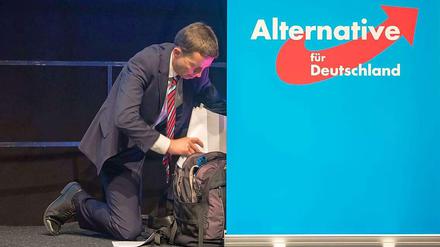 Auf dem Parteitag der AfD: Bernd Lucke