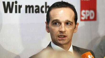 Der saarländische SPD-Chef und Spitzenkandidat der Sozialdemokraten, Heiko Maas.