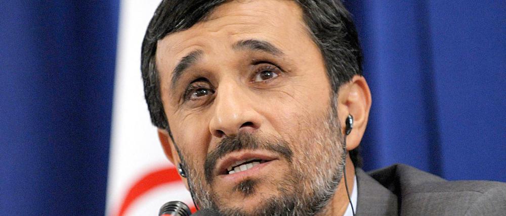 Mahmoud Ahmadinejad im Jahre 2009. 