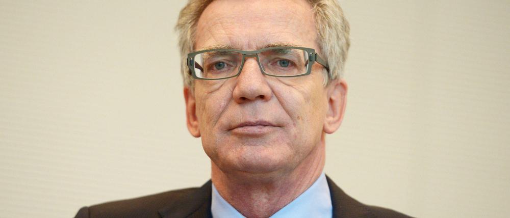 Unter Druck: Bundesinnenminister Thomas de Maizière.