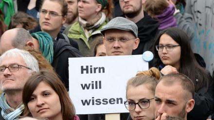 Teilnehmer des "March for Science" forderten auch in Deutschland eine faktenbasierte Politik.