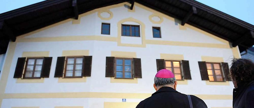 Das Geburtshaus von Joseph Ratzinger in Marktl, Oberbayern.