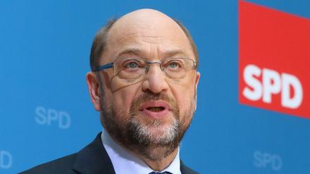 Martin Schulz, Parteivorsitzender und Kanzlerkandidat der SPD)  