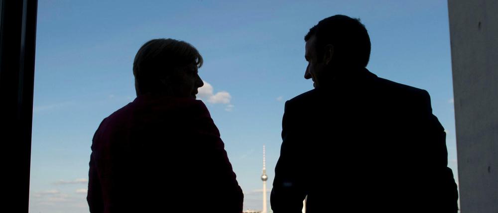 Das Anfang einer Freundschaft? Angela Merkel und Emmanuel Macron in Berlin.