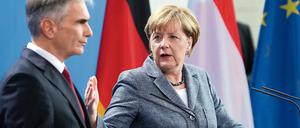 Bundeskanzlerin Angela Merkel und ihr österreichischer Amtskollege Werner Faymann.