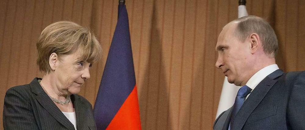 Kanzlerin Angela Merkel will den russischen Präsidenten Wladimir Putin wegen des Ukraine-Konflikts treffen.