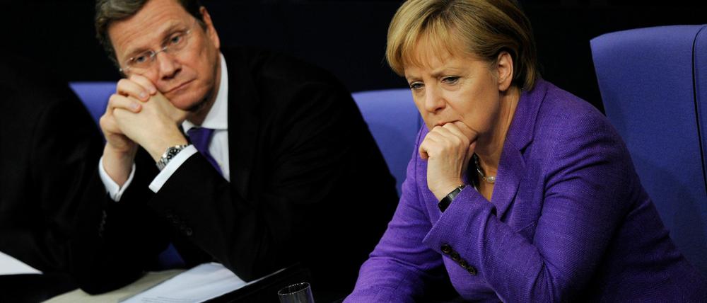 Die Sorgen von Bundeskanzler Angela Merkel und Vizekanzler Guido Westerwelle werden immer größer.