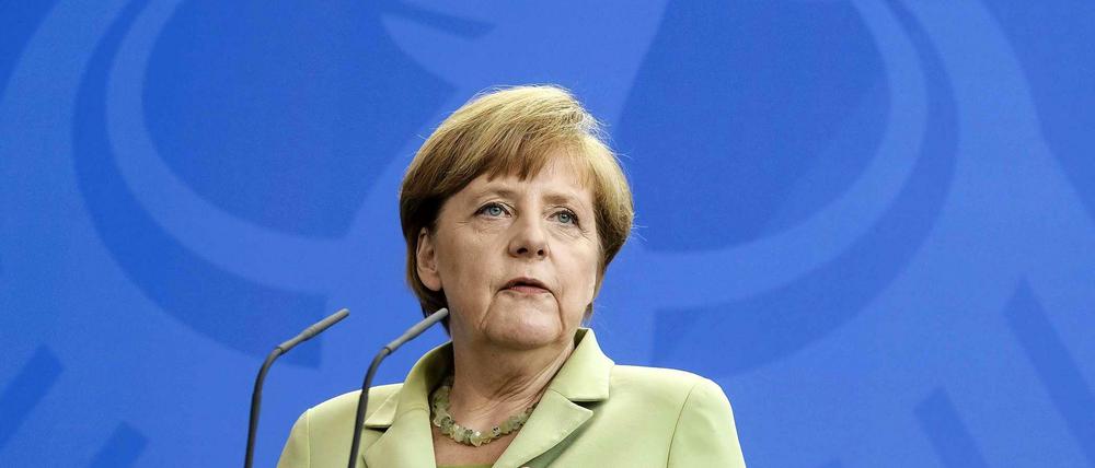 Bundeskanzlerin Angela Merkel ist bezüglich des EU-Stabilitätspakt nicht einer Meinung mit SPD-Chef Sigmar Gabriel.