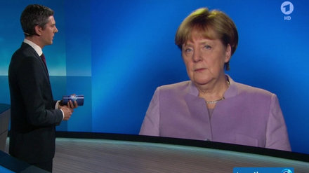 Angela Merkel im ARD-Interview mit Ingo Zamperoni