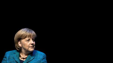 Angela Merkel bei der Gesprächsreihe „Frauen wählen!“ im Berliner Maxim Gorki Theater