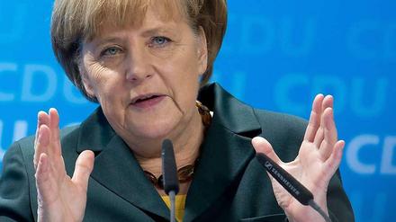 Im Weihnachtsurlaub verletzt: Angela Merkel muss kürzertreten.