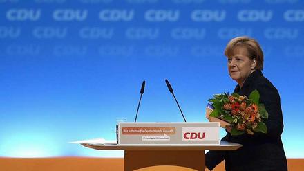 Angela Merkel ist zum achten Mal zur CDU-Parteivorsitzenden gewählt worden.