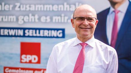 Der Ministerpräsident von Mecklenburg-Vorpommern und Spitzenkandidat der SPD für die Landtagswahl.