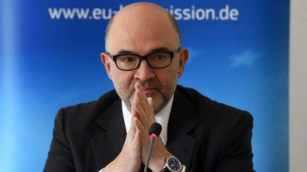 EU-Währungskommissar Pierre Moscovici am Montag in Berlin.