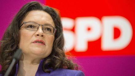 SPD-Generalsekretärin Andrea Nahles.