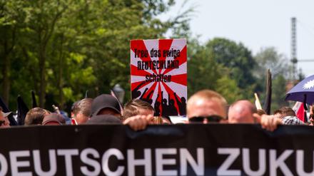Demonstration Rechtsextremer an Pfingsten in Dresden