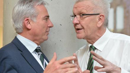 Im Gespräch: CDU-Landeschef Thomas Strobl (l.) und Baden-Württembergs Ministerpräsident Winfried Kretschmann (Grüne).