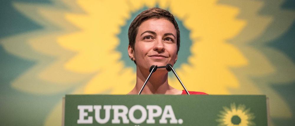 Franziska Maria "Ska" Keller (36), hier beim Parteitag in Leipzig, ist Grünen-Spitzenkandidatin für die Europawahl 2019.