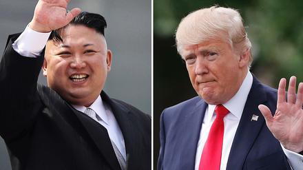 Kim Jong UN und Präsident Donald Trump drohen sich immer wieder aufs Neue.