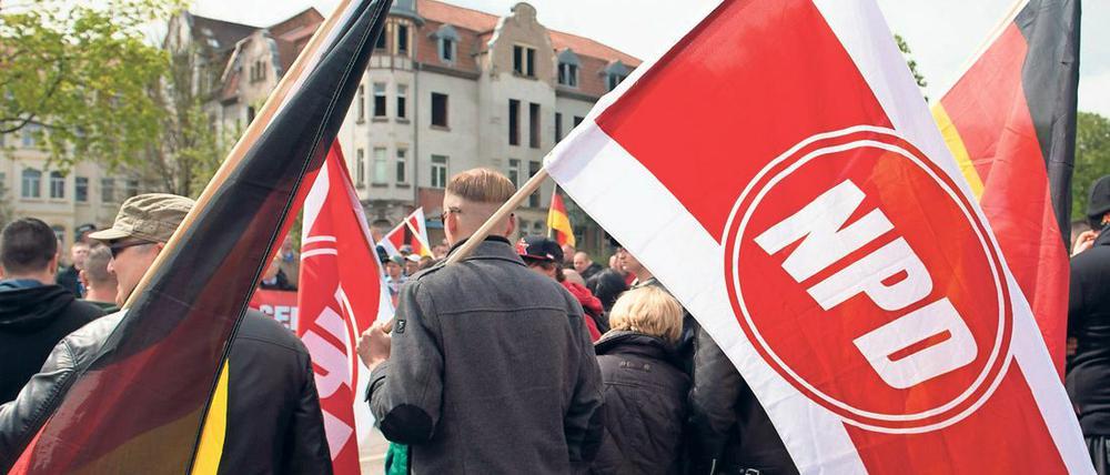 NPD-Demonstration in Erfurt (Archivbild von 2015) 