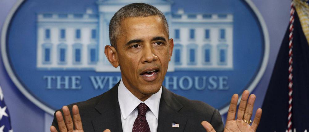 US-Präsident Barack Obama forderte den Kongress zur Kooperation auf, um schärfere Waffengesetze durchzusetzen.